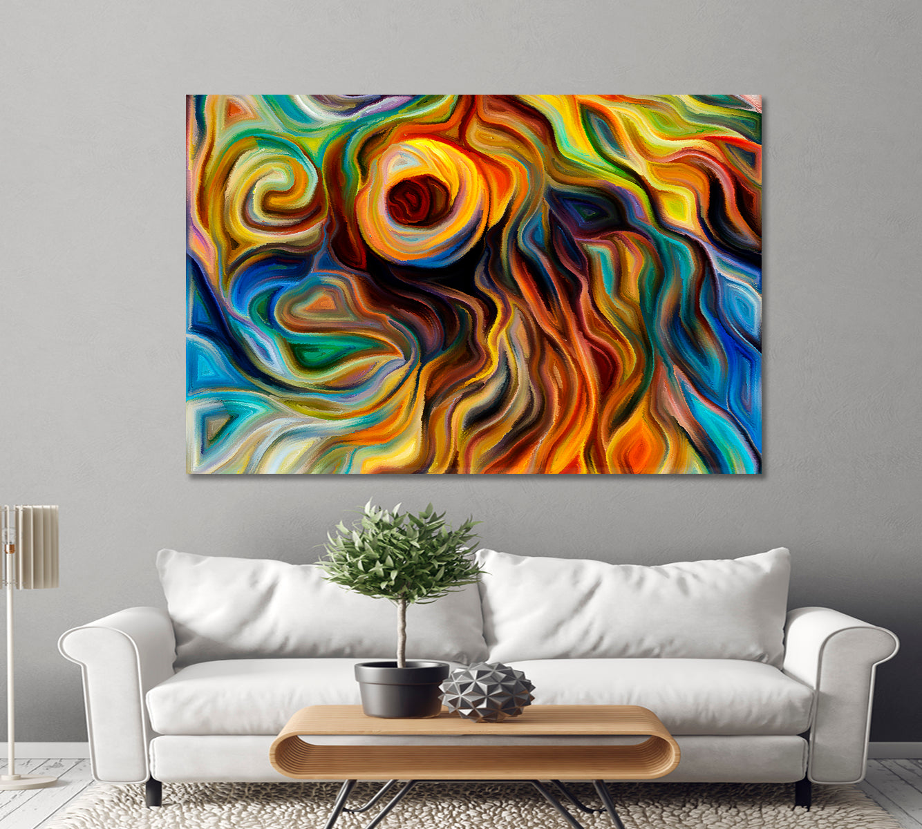VIVID EYE CATCHER  Contemporary Abstraction Abstract Art Print Artesty 1 panel 24" x 16" 