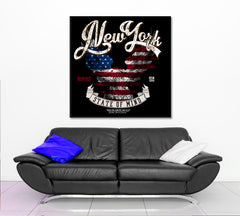 NEW YORK New Generation Vintage Poster Posters, Flags Giclee Print Artesty   