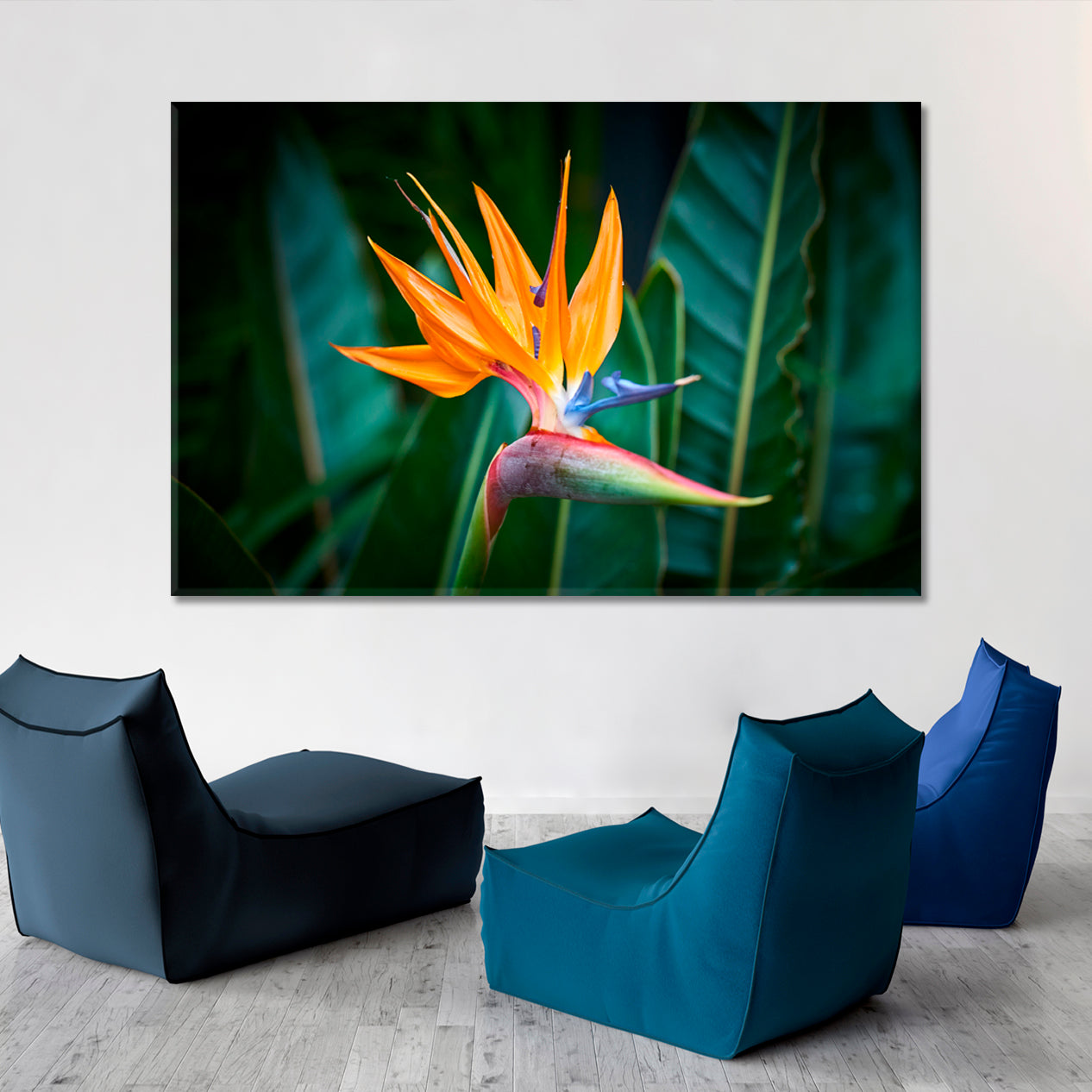 Beautiful Bird of Paradise Flower Art Floral & Botanical Split Art Artesty   