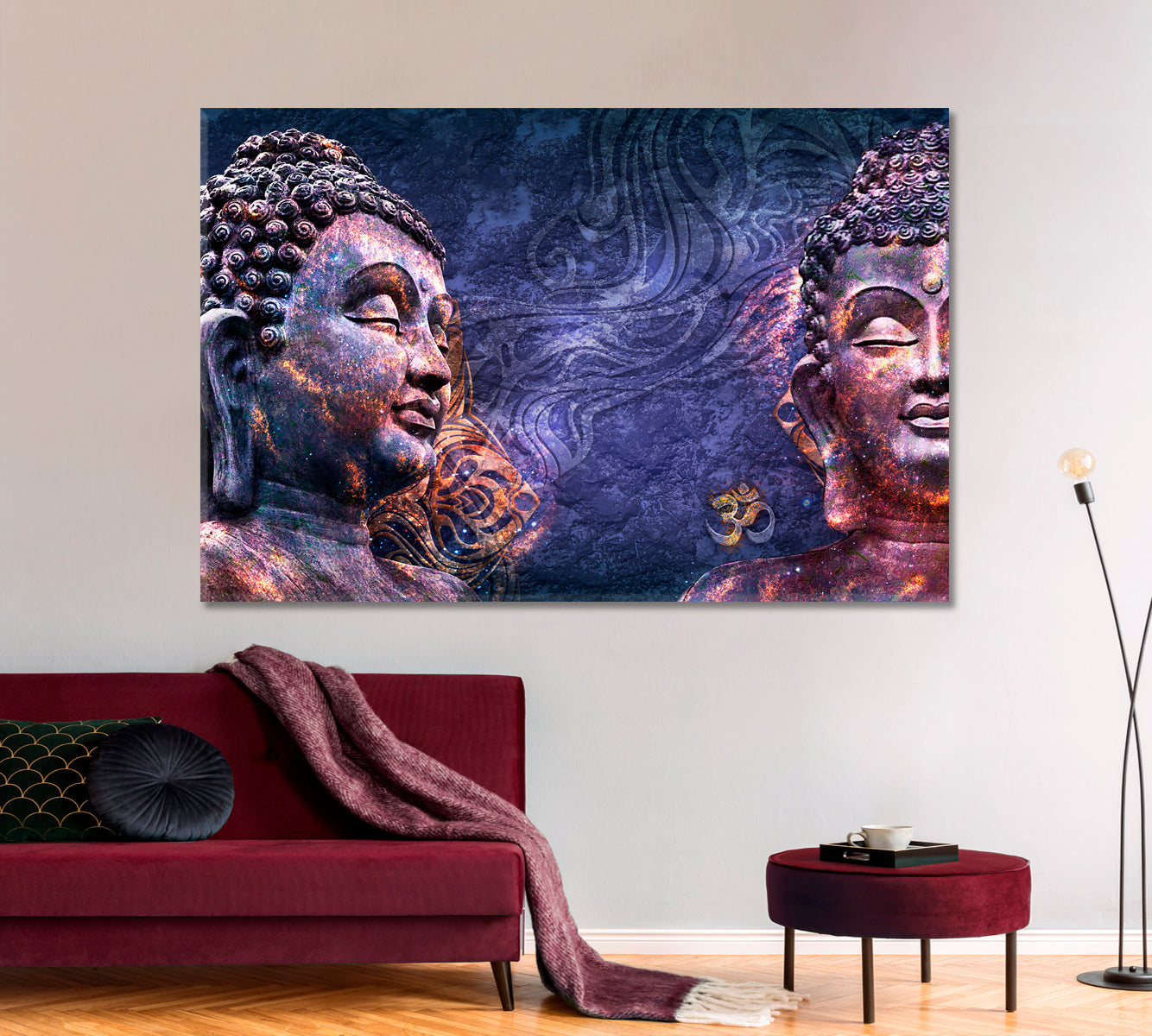 Lord Buddha Head Religious Modern Art Artesty   