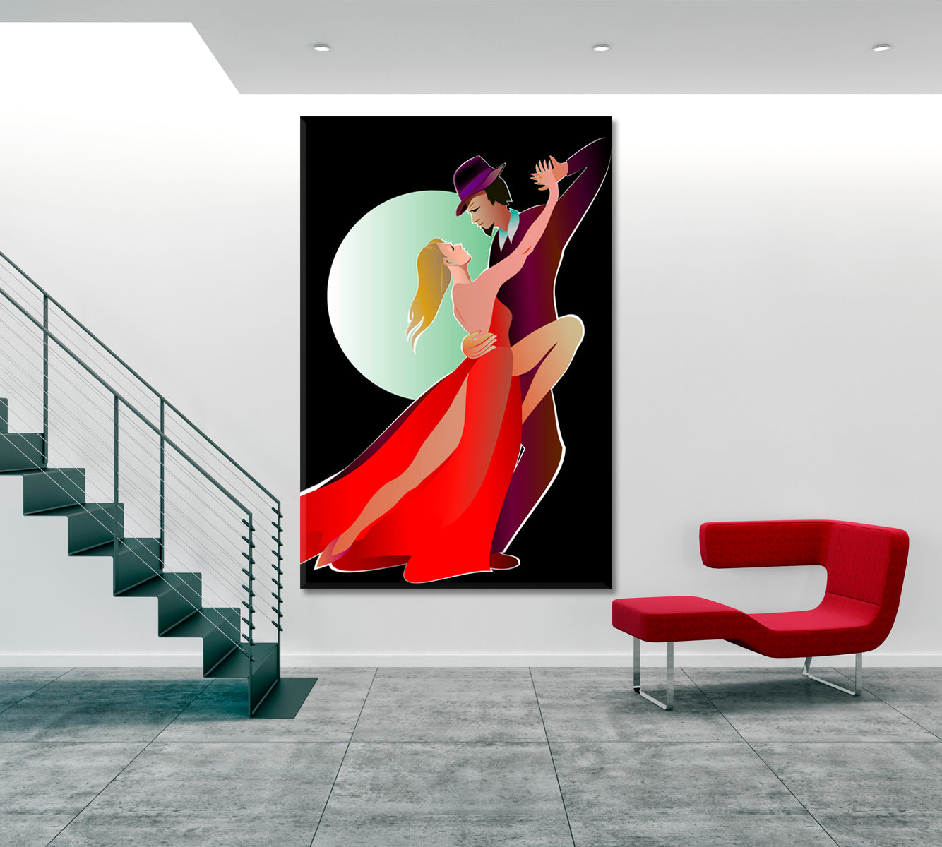 TANGO Dance Under The Moonlight Pop Culture Canvas Print Artesty   