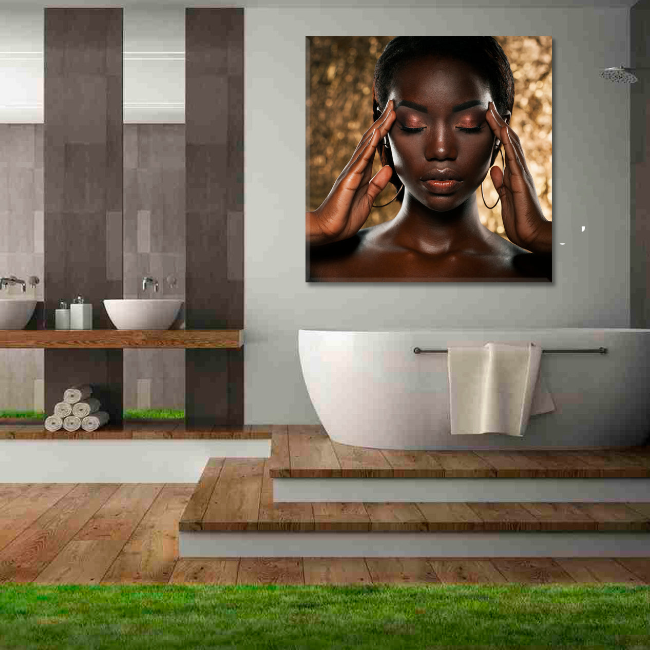 Extraordinary Beautiful African American Model Beauty Salon Artwork Prints Artesty   