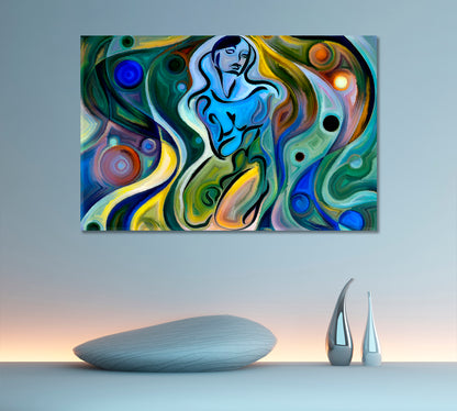 Soul And Being Curves in Colors Beautiful Abstraction Contemporary Art Artesty   