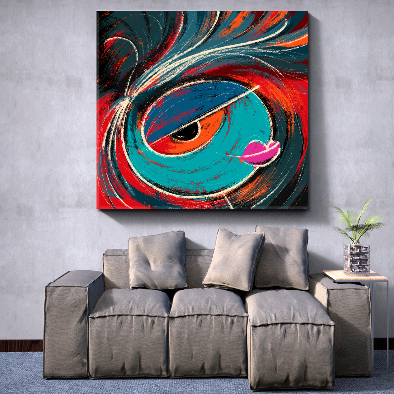 Abstract Multicolor Contemporary Modern Art Contemporary Art Artesty   