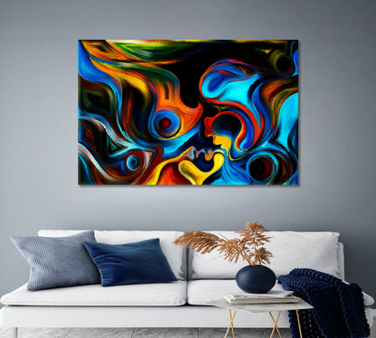 Welcome To Where Love Takes Flight Abstract Art Print Artesty 1 panel 24" x 16" 