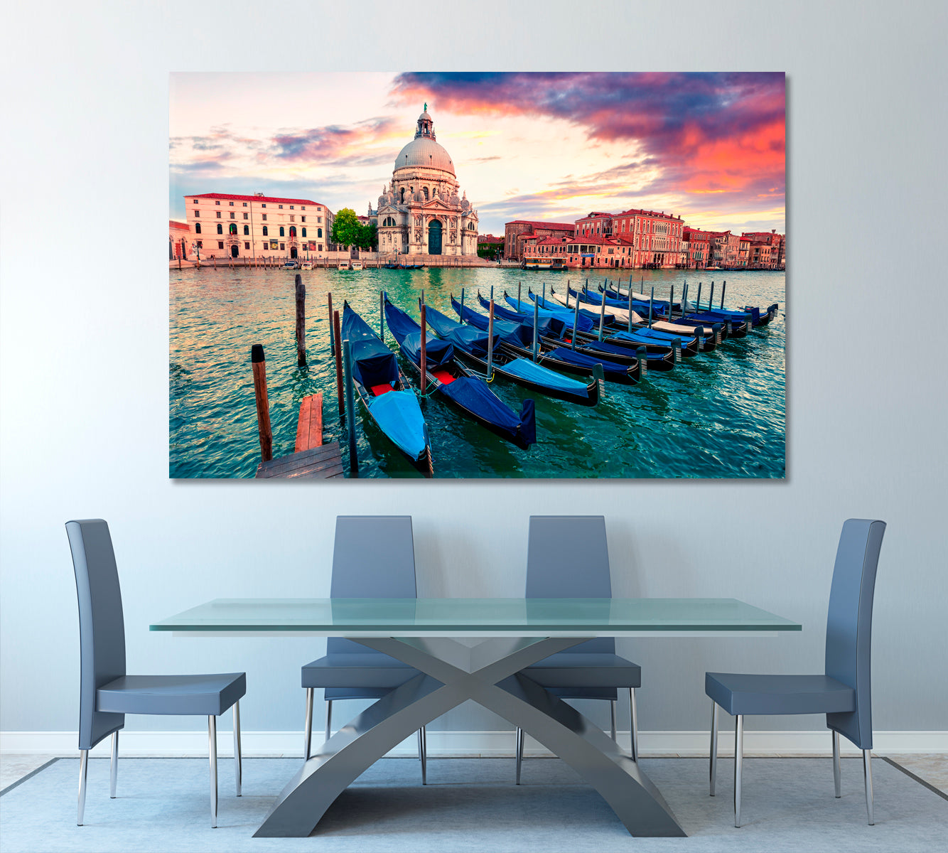 Gondolas Grand Canal Basilica Santa Maria Venice Italy Cities Wall Art Artesty   