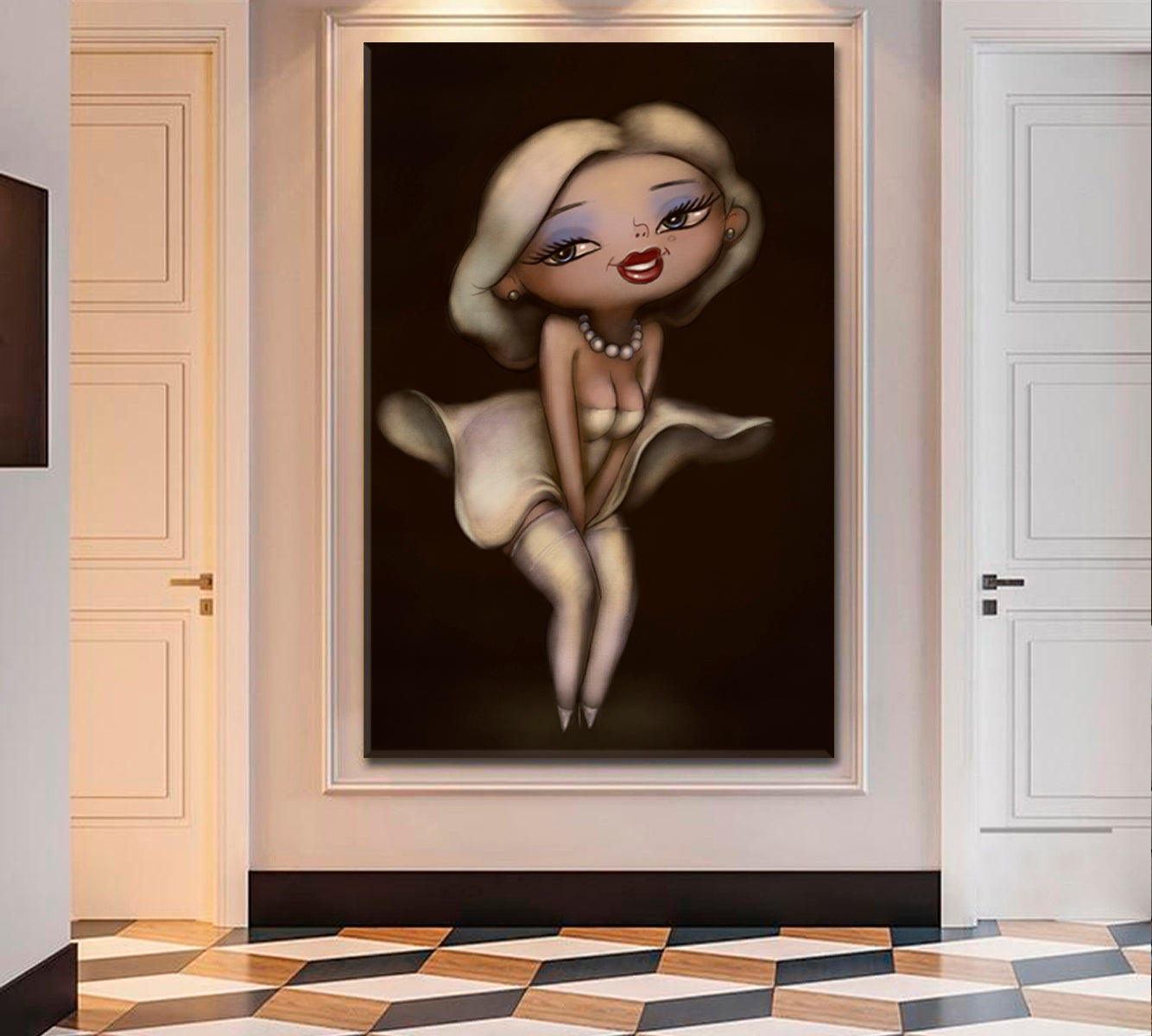 MARILYN MONROE Blond Cute Pretty Woman - Vertical Fine Art Artesty   