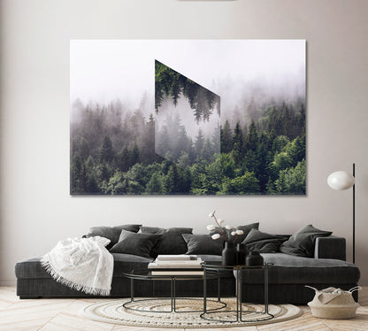 Fogy Forest Perfection Scenery Landscape Fine Art Print Artesty 1 panel 24" x 16" 