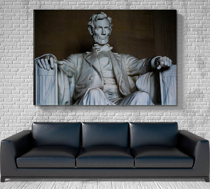 Abraham Lincoln Poster Celebs Canvas Print Artesty 1 panel 24" x 16" 