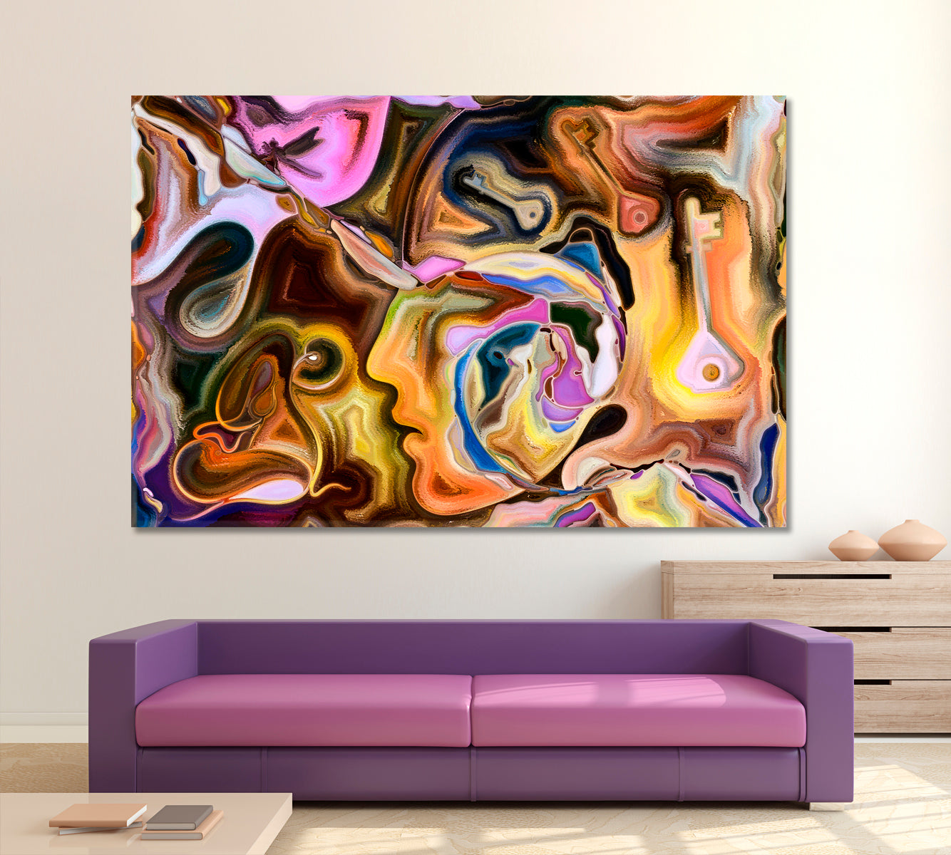 ABSTRACT VARIETY Glamour Modern Art Consciousness Art Artesty 1 panel 24" x 16" 