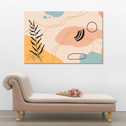 Modern Fashionable Pattern Boho Minimalist Abstract Aesthetic Style Abstract Art Print Artesty 1 panel 24" x 16" 