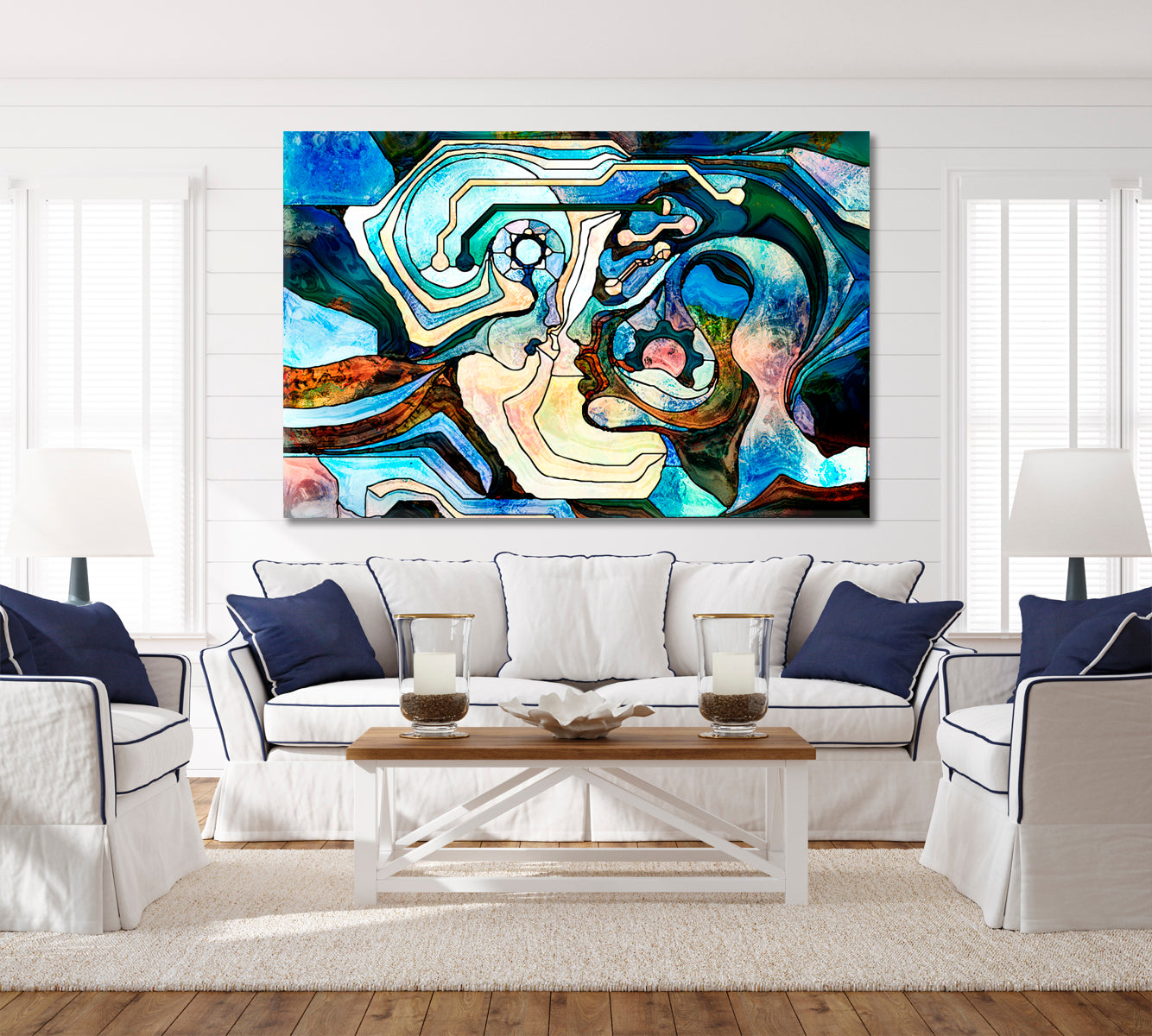 Towards Each Other Surreal Fantasy Large Art Print Décor Artesty   