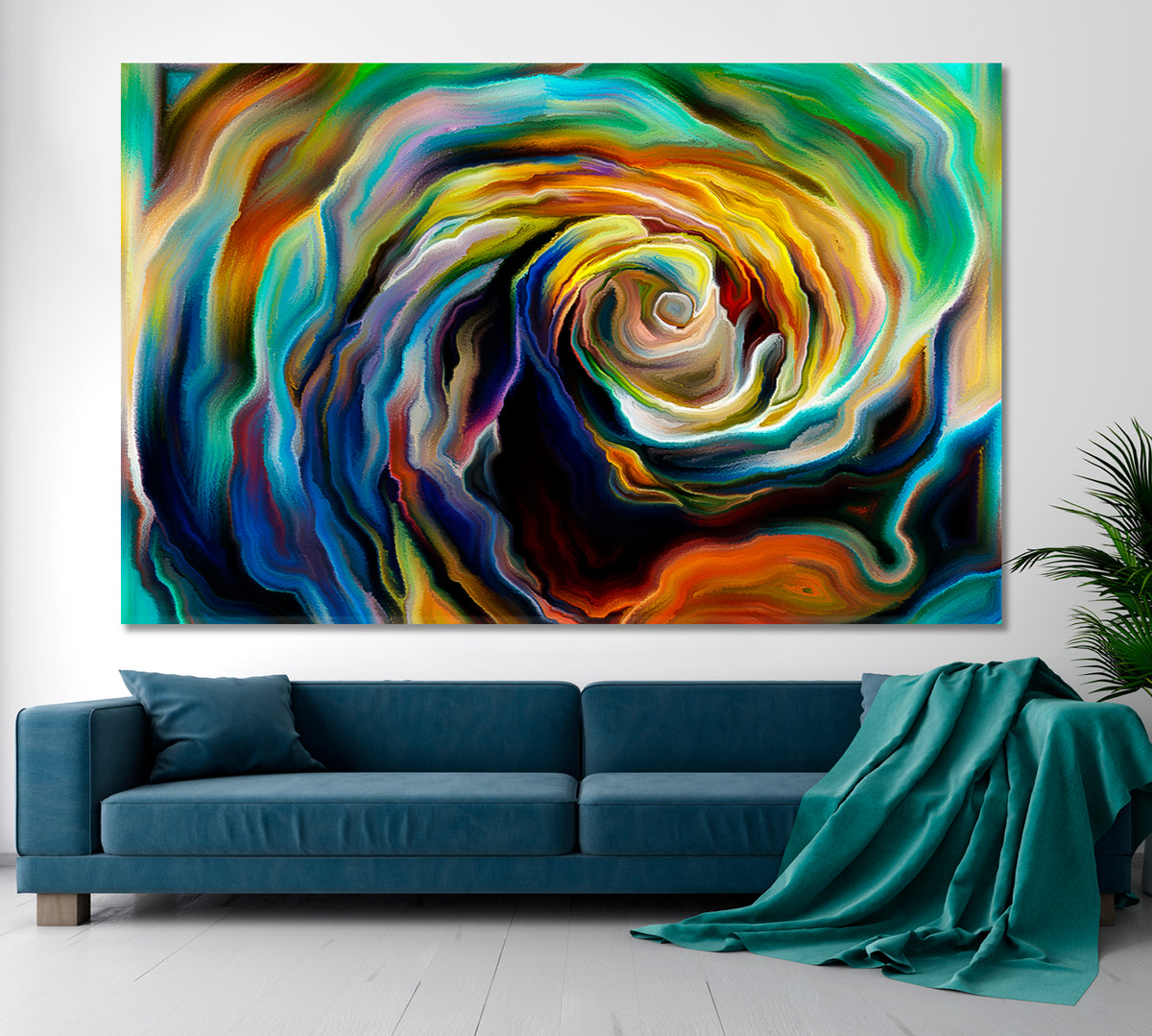 Abstract Forms and Nature Abstract Art Print Artesty 1 panel 24" x 16" 