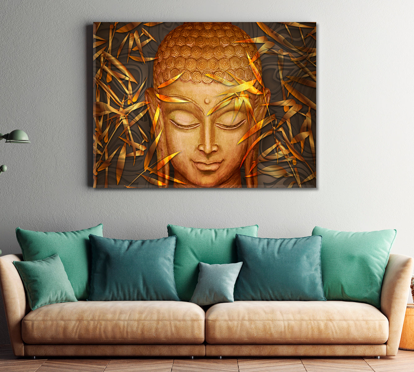 Buddha Bodhisattva Poster Religious Modern Art Artesty 1 panel 24" x 16" 