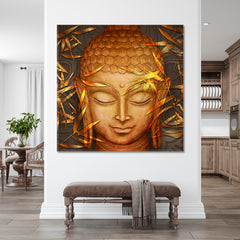 Buddha Beautiful Painting Religious Modern Art Artesty   
