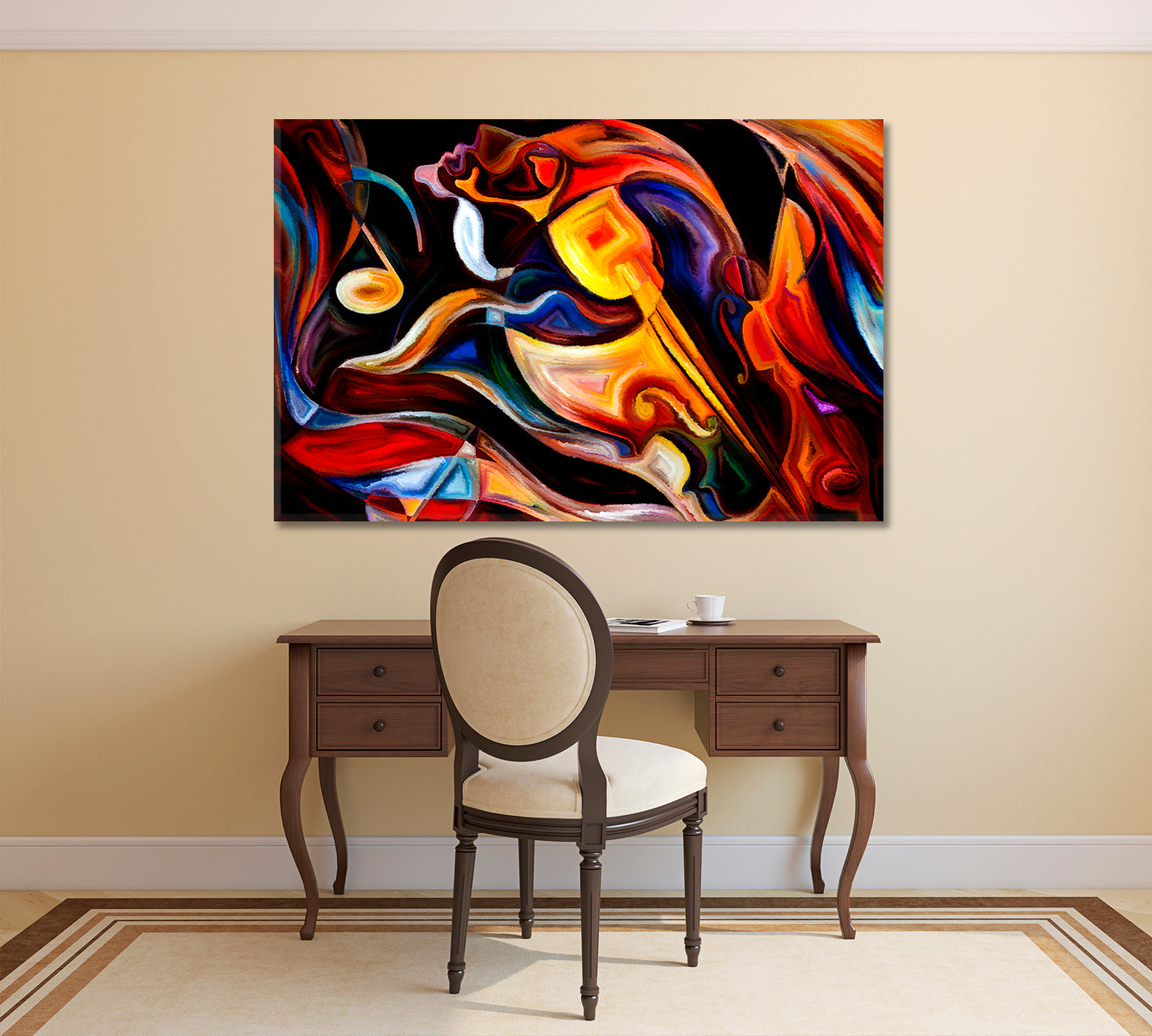 Inner Melody Beautiful Lines Abstraction Abstract Art Print Artesty 1 panel 24" x 16" 
