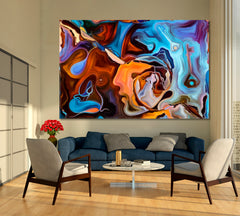 SUBMERGENCE Ultra Modern Abstract Design Contemporary Art Artesty 1 panel 24" x 16" 