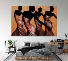 FAITH IN MOTION Graceful Dance Afro Beauty Fine Art Artesty 1 panel 24" x 16" 