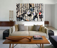 Abstract Expressionism Surrealism Graffiti on the Wall Street Art Abstract Art Print Artesty   