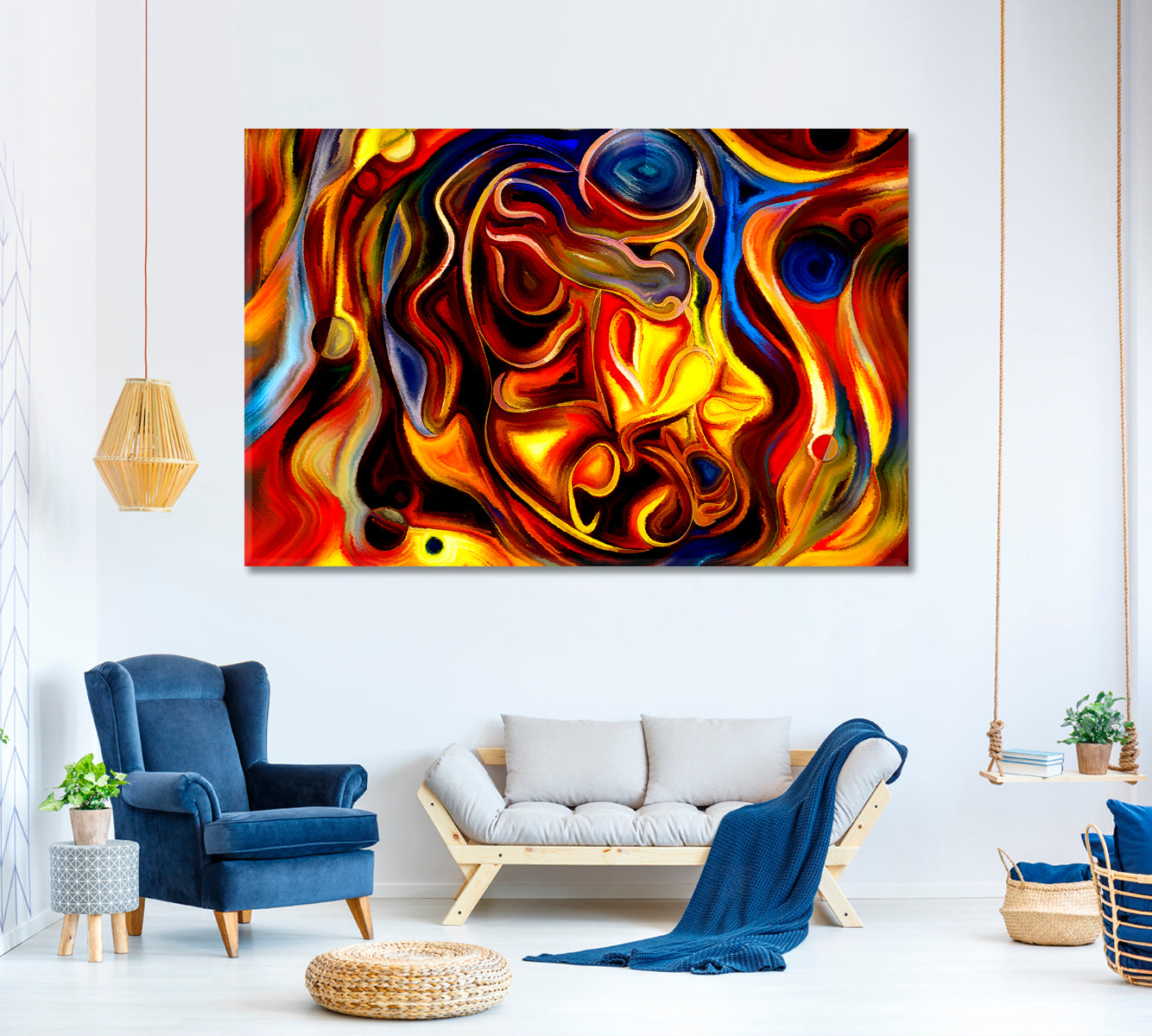 Beyond Forms Abstract Art Print Artesty 1 panel 24" x 16" 