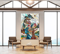Rebirth Abstract Magical Story Vertical 1 panel Abstract Art Print Artesty   