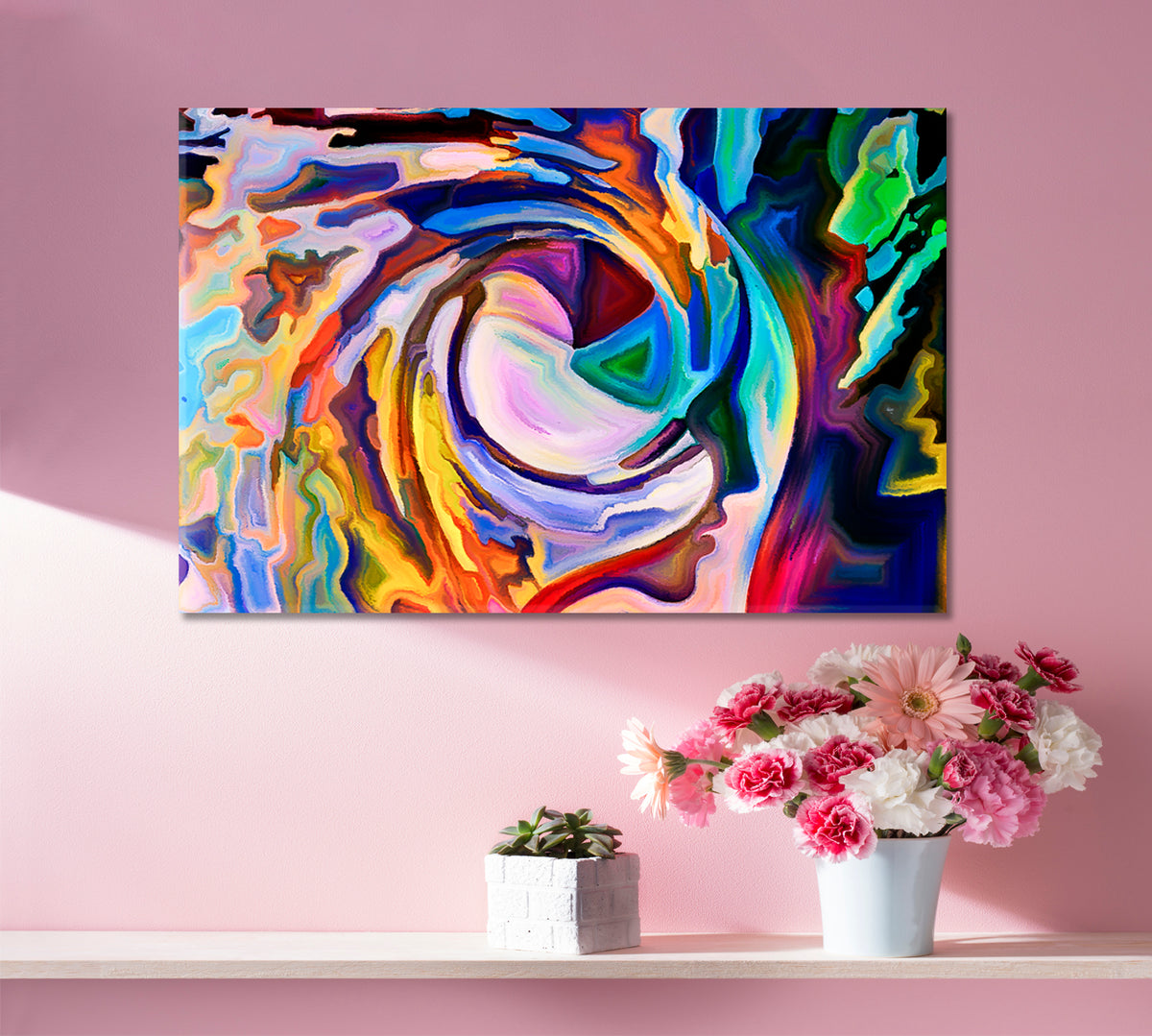 Colors Inside Of Us Abstract Art Print Artesty 1 panel 24" x 16" 