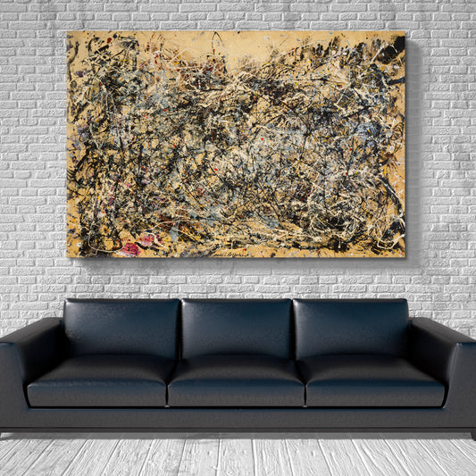 Daub Paint Abstract Pollock Style Abstract Art Print Artesty   