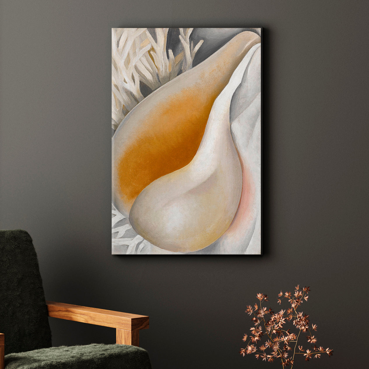 ABSTRACT SHELL Sea Life Beautiful World - Vertical Fine Art Artesty   