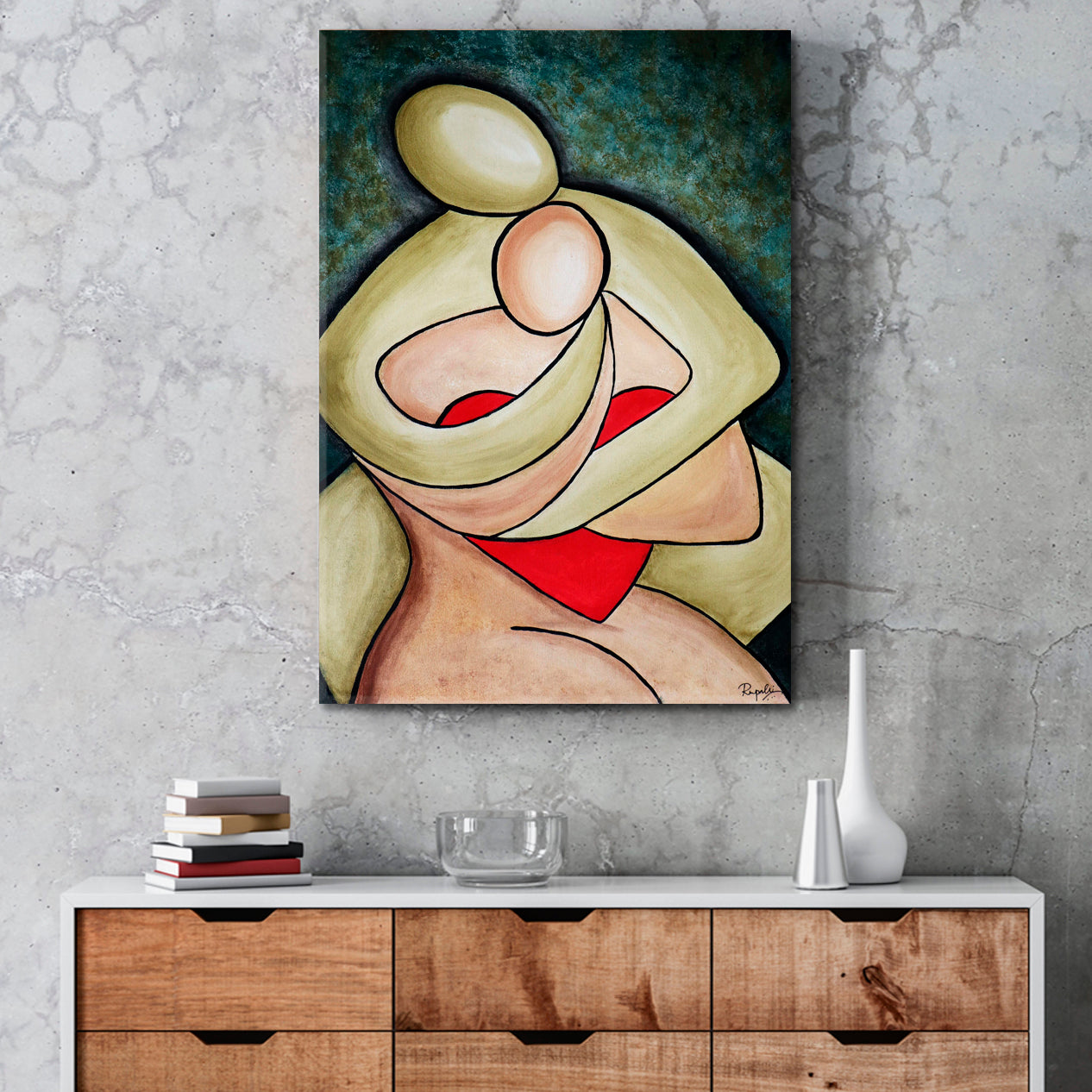 LOVE Incredible Abstract Modernism Contemporary Art Artesty   