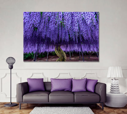 Beautiful Wisteria Tree Floral & Botanical Split Art Artesty 1 panel 24" x 16" 