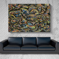 GOTHIC Pollock Style Reproduction Abstract Art Print Artesty   
