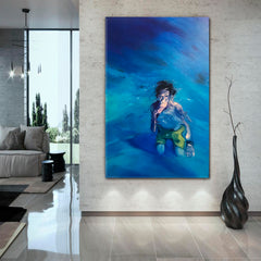 UNDERSEA Human And Ocean, Power Of Water Fine Art Artesty   