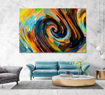 VORTEX INTERWEAVING FLOW Unique Abstract Art Abstract Art Print Artesty 1 panel 24" x 16" 