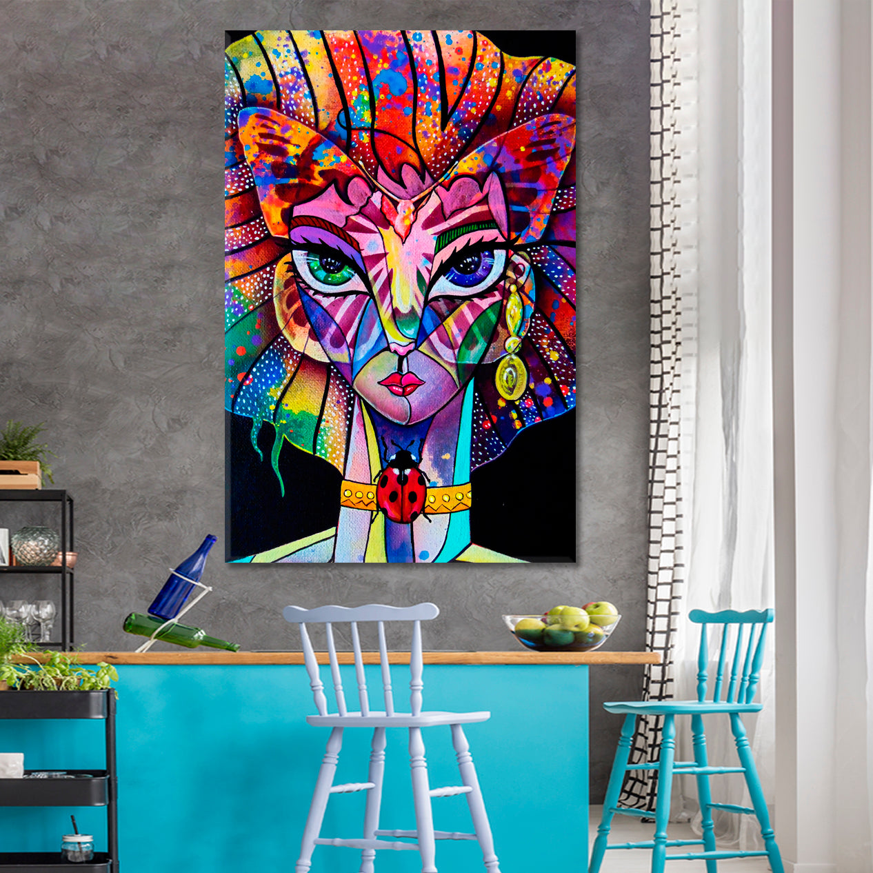 Artistic Abstract Portrait Cubism Style Contemporary Art Artesty   