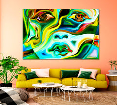 Mood In Colors Abstraction Abstract Art Print Artesty 1 panel 24" x 16" 