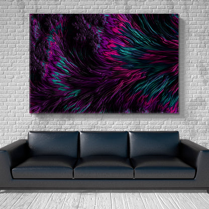 FRACTAL SWIRLS Dark Purple Graphic Design Abstract Creative Pattern Abstract Art Print Artesty   