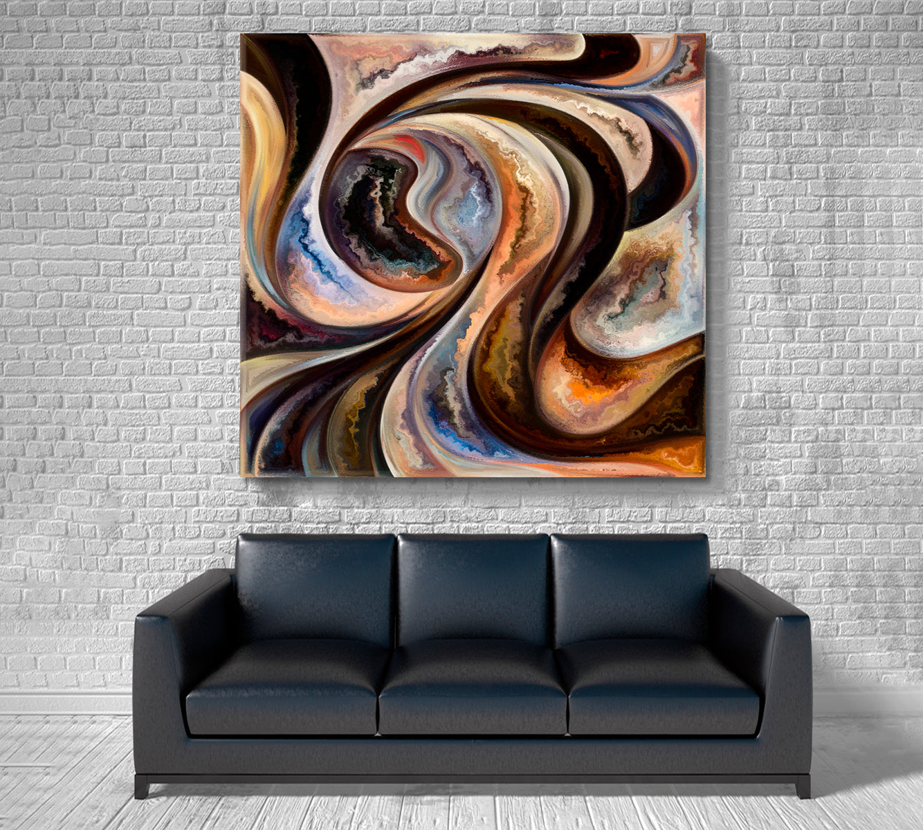 SECRET Colorful Shapes Forms Swirls Abstract Modern Art Abstract Art Print Artesty   