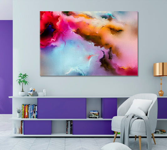 Vivid Abstract Design Abstract Art Print Artesty 1 panel 24" x 16" 