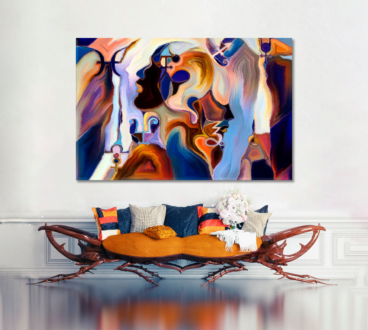 Chasing the Dream Abstract Art Print Artesty 1 panel 24" x 16" 