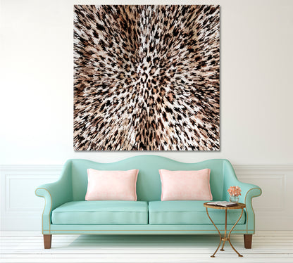 Abstract Leopard Rays Trippy Poster Contemporary Art Artesty   