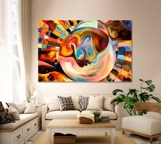 Internal Reality Surreal Fantasy Large Art Print Décor Artesty 1 panel 24" x 16" 