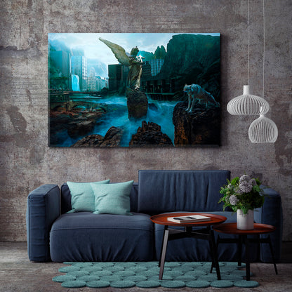 Gothic Fantasy City Contemporary Art Cities Wall Art Artesty   