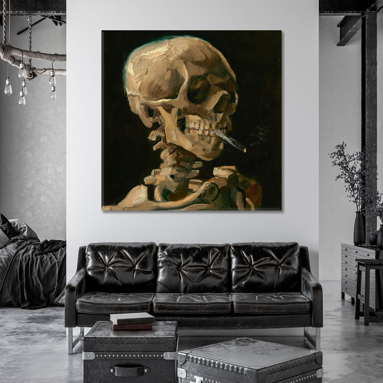 WELL BEING  Skull Of A Skeleton Painting Fine Art Artesty   