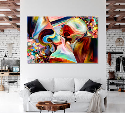 ABSTRACT Shapes Mosaic Pattern Beautiful Colorful Art Abstract Art Print Artesty 1 panel 24" x 16" 