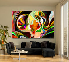 CONTEMPORARY ART Abstract Forms and Nature Lines Contemporary Art Artesty 1 panel 24" x 16" 