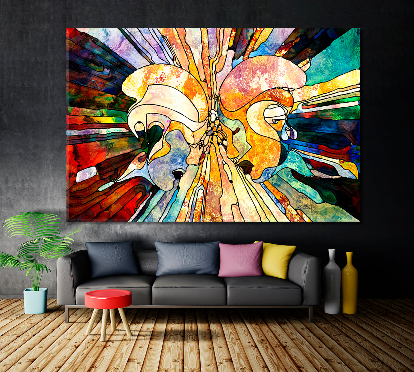STATE OF FLUX Abstract Shapes Consciousness Abstract Art Print Artesty   