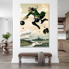 Cannonball Ride Adventures of Baron Munchausen Surreal Fantasy Large Art Print Décor Artesty   