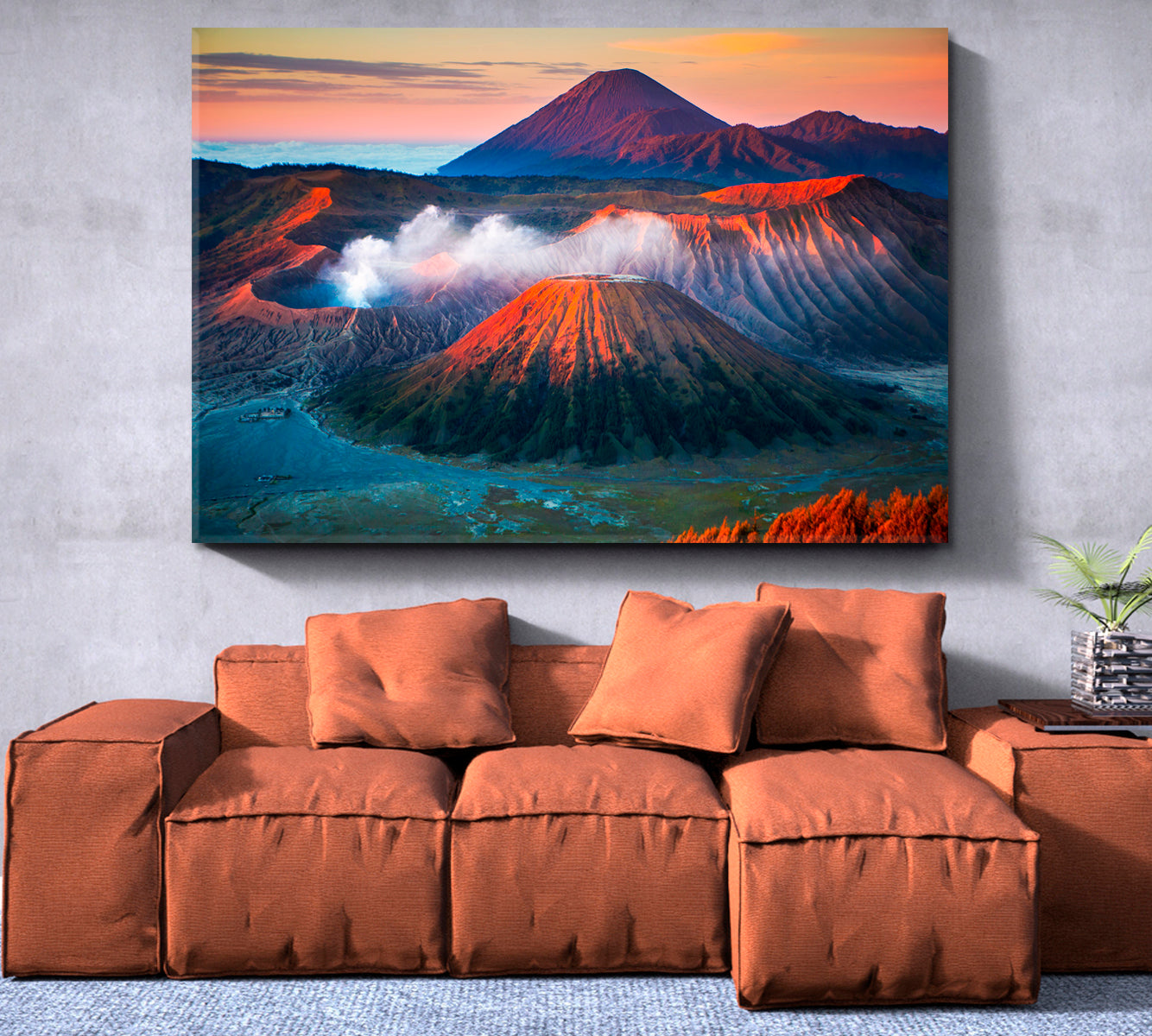 Mount Bromo Active Volcano High Peak Tengger Massif Java Indonesia Famous Landmarks Artwork Print Artesty   