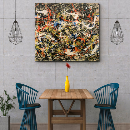 Pollock's Style Abstract Artwork Abstract Art Print Artesty   