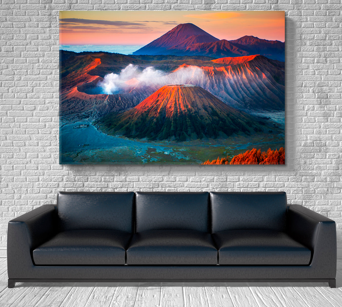 Mount Bromo Active Volcano High Peak Tengger Massif Java Indonesia Famous Landmarks Artwork Print Artesty   